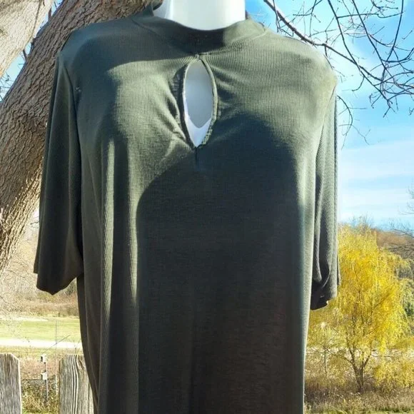 TORRID 6 Knee Length Green Dress - Plus Size US 30 - Picture 4 of 9